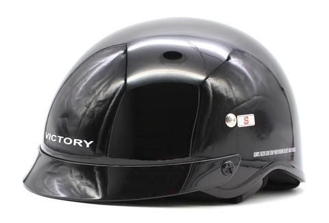 Victory Shortie Motorcycle Helmet, Gloss Black Size S Part Number - 286128202