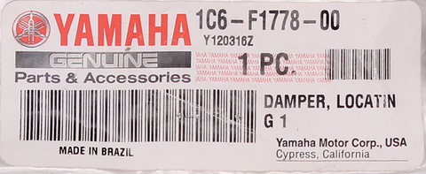 Genuine Yamaha Locating Damper Part Number - 1C6-F1778-00-00