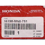 Genuine Honda Tube Part Number - 16198-MN8-751