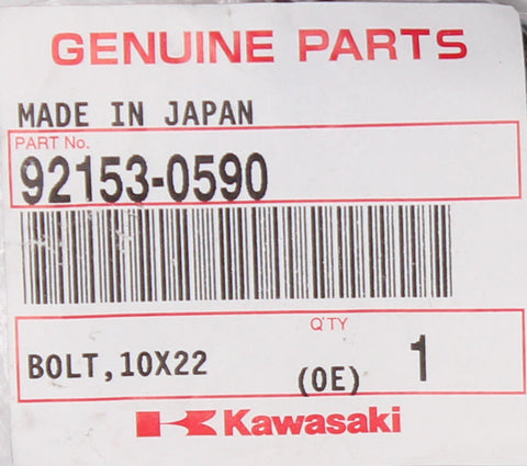 Genuine Kawasaki Bolt Part Number - 92153-0590