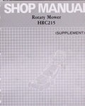 Honda Rotary Mower Manual Part Number - 61VB301Y