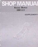 Honda Rotary Mower Manual Part Number - 61VB301Y