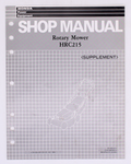 Honda Rotary Mower Manual Part Number - 61VB301Y