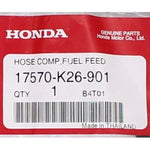 Genuine Honda Fuel Feed Hose Part Number - 17570-K26-901