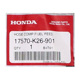 Genuine Honda Fuel Feed Hose Part Number - 17570-K26-901