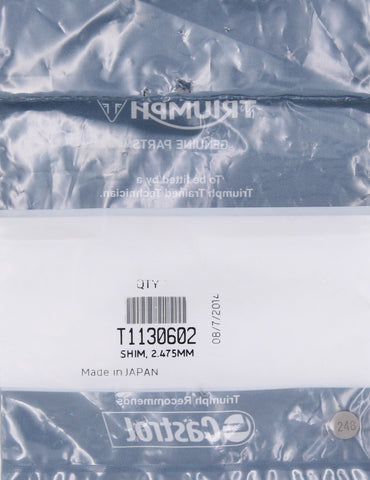 Genuine Triumph Shim Part Number - T1130602