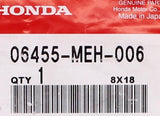 Genuine Honda Pad Set Part Number - 06455-MEH-006