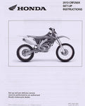 Honda 13' CRF250X Set-Up Instructions Part Number - 14446