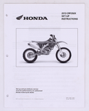 Honda 13' CRF250X Set-Up Instructions Part Number - 14446