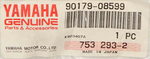 Yamaha 90179-08004-00 PN 90179-08599-00