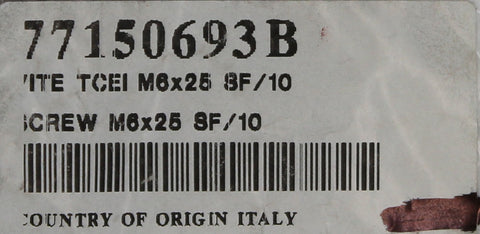 Screw Part Number - 77150693B For Ducati