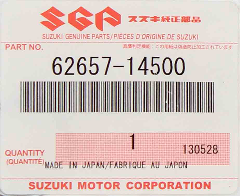 Genuine Suzuki Stopper Ring   Part Number - 62657-14500