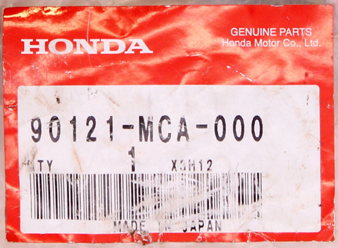 Genuine Honda Swingarm Bolt Part Number - 90121-MCA-000