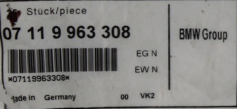 BMW Drain Plug Gasket Part Number - 07119963308