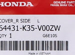 Honda Side Cover Part Number - 64431-K35-V00ZW