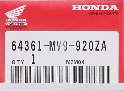 Genuine Honda Mark A, L Part Number - 64361-MV9-920ZA