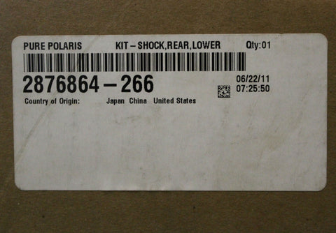 Polaris Rear Shock Lowering Kit Part Number - 2876864-266