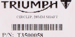 Genuine Triumph Circle Clip Part Number - T3500058