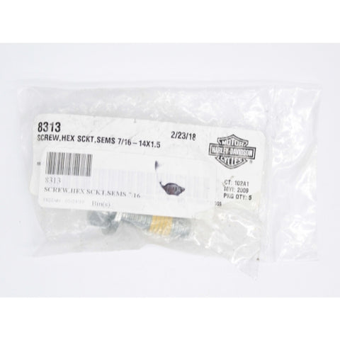 Harley-Davidson Screw, Hex Socket, Sems Part Number - 8313