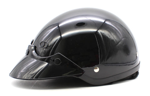 Genuine Victory Gloss Black Half Helmet Size 2XL 285648312