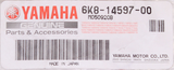 Genuine Yamaha Washer Part Number - 6K8-14597-00-00