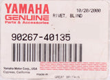 Yamaha Blind Rivet Part Number - 90267-40135-00 (Pack Of 4)