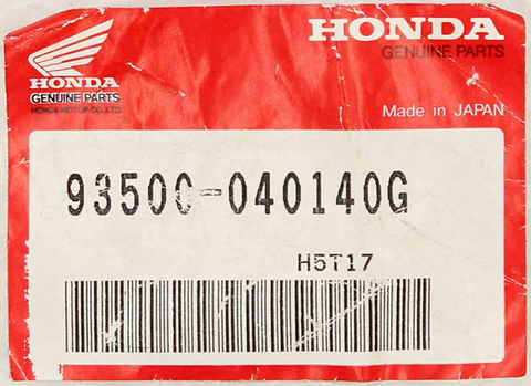 Honda Pan Screw Part Number - 93500-040140G