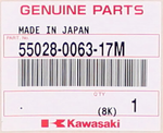 Genuine Kawasaki Lower Cowling Cover Part Number - 55028-0063-17M