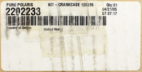 Genuine Polaris Crankcase Kit Part Number - 2202233