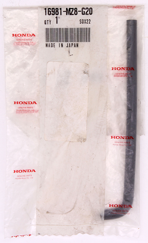 Honda Auto Petcock Tube Part Number - 16981-MZ8-G20