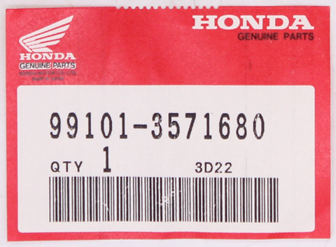 Genuine Honda Main Jet Part Number - 99101-3571680