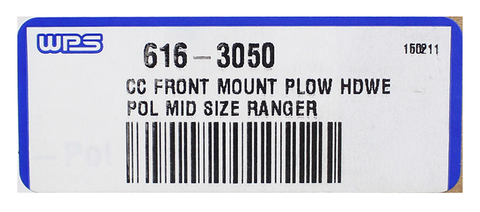 Plow Front Mount Kit Part Number - 16-3050 For Polaris