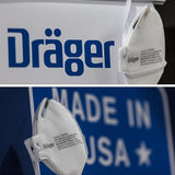 Dräger X-plore 1750 C N95 respirator mask made in the US NIOSH-approved 500 QTY