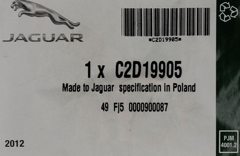 Genuine Jaguar Sealing Ring PN C2D19905